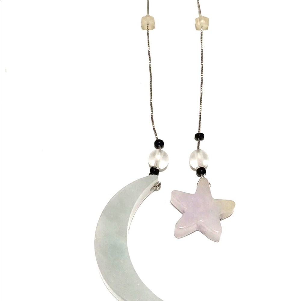 Authentic Type A Natural Jade Earring - image 2